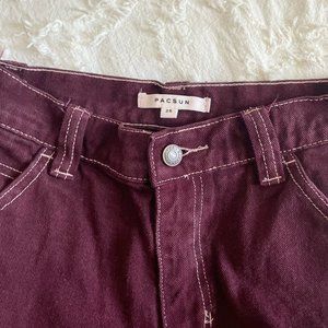 PacSun Burgundy Jeans